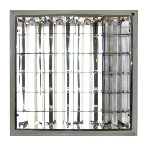 [ELR298] REGLETTE A GRILLE 598x598x75 4*18W-1 ref: BX42