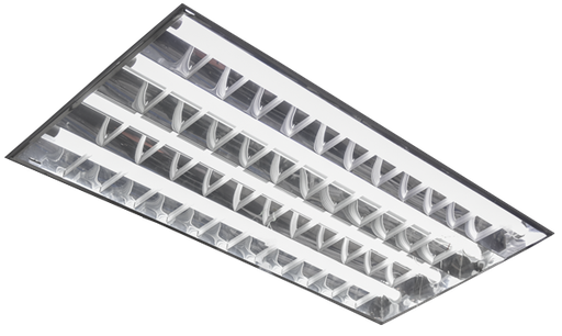 [ELR301] REGLETTE A GRILLE 1198x598x75 4*36W ref: BX44