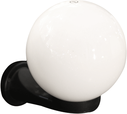 [ELT045] LANTERNE EXT GLOBE (L) BLANCHE E27*1  Ref: KJ001/1W-Ø200MM*95 YW.3915.200/WH
