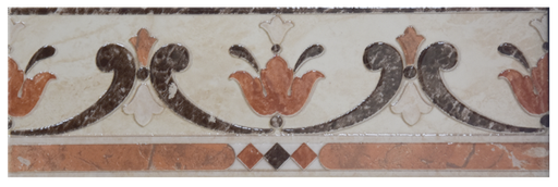 [CCL002] LISTEL 13x40 BORDER CARLO SALMON (dstk) (50) (BR)