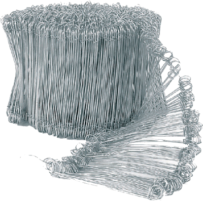 [GAB035] LIEN METALLIQUE POUR GRILLAGE GALVANISE Ø0.1 x(L)12cm 3080304012 (DSTK)(40)
