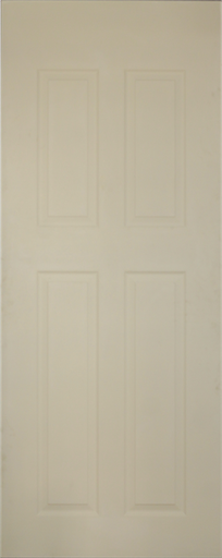 [POD044] PORTE MDF BLANC 2100x830x40mm 4 PANEL PRIX NET