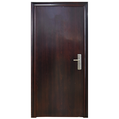 [POD060] PORTE ISO METALLIQUE COMPLET EXT MARRON 2050x920 mm U986255 GAUCHE