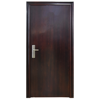 [POD061] PORTE ISO METALLIQUE COMPLET EXT MARRON 2050x920 mm U986256 DROITE