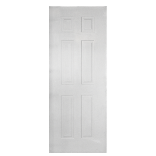 [POD073] PORTE MDF BLANC 2010x800x40mm 6 PANNEL JHK-006 12,7 KG