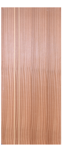 [POD077] Porte MDF 2000x800mm vertical duo couleur sapeli sans bati MD01227