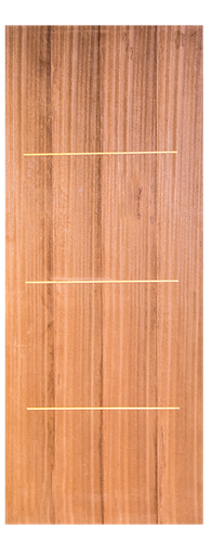 [POD078] PORTE MDF 2000x800 mm Horizontal trio COULEUR SAPELI SANS BATI MD01228