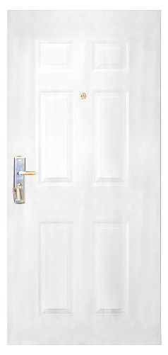 [POM016] PORTE MET OUVERTURE DROITE  EXT BLANC 2050X960mm JC-S6019 U986160