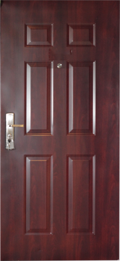 [POM017] PORTE MET OUVERTURE DROITE EXT MARRON  2050X960mm JC-S6019 U986131