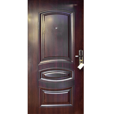 [POM020] PORTE MET OUVERTURE GAUCHE EXT MARRON 2050X960mm JC-S6045  U986134