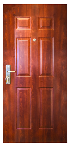 [POM130] PORTE MET OUVERTURE DROITE INT MARRON 2050X960mm JC-S6019 U986164