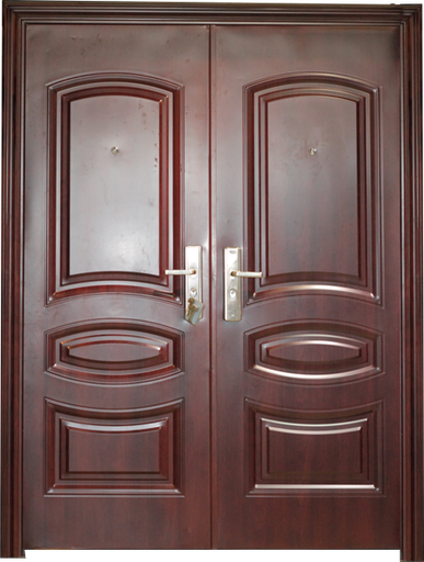 [POM154] PORTE MET OUVERTURE DROITE EXT MARRON 2050X1500mm JC-S6045 U986215