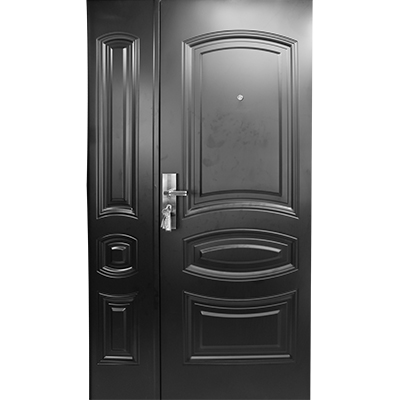[POM206] PORTE MET OUVERTURE DROITE INT NOIR MAT 2050x1200 mm JC-S6045  U986268