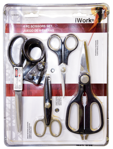 [QES059] KIT 4 CISEAUX 142104 (L 88234) ESP