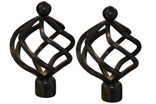 [QUA033] ACCESSOIRE POUR RIDEAU 16/19MM NOIRE 1030302033 PAIR
