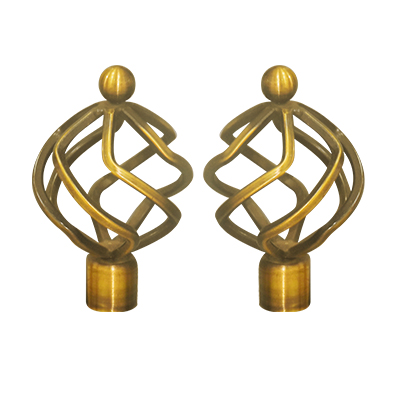 [QUA035] ACCESSOIRE POUR RIDEAU 16/19MM BRONZE 1030302035 PAIR