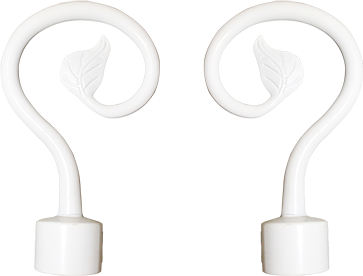 [QUA050] ACCESSOIRE POUR RIDEAU 16/19MM BLANCHE 1030302050 PAIR