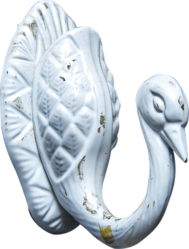 [QUE101] Gond zamak blanc 62×32×45mm 2020201009