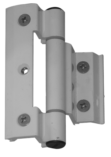 [QUE282] PAUMELLE DE PORTE ALU BLANC 1031001015