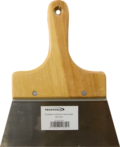[QUG1018] COUTEAU A ENDUIRE MANCHE BOIS 200mm Ref:2010810610