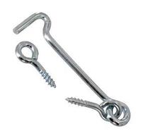 [QUG1036] CROCHET CONTREVENT (1crochet+2pitons) 125x3.5mm Ref:2090901009 (144pces)