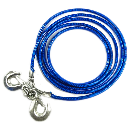 [QUG1768] CORDE DE REMORCAGE AVEC CROCHET EN ACIER 10 mm x 4 m 2090801007 (DSTK)