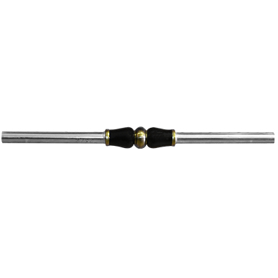[QUG2063] DECORATION TUBE INOX CERAMIQUE NOIR Ø25 x T0.5 x L580 mm 2100602517