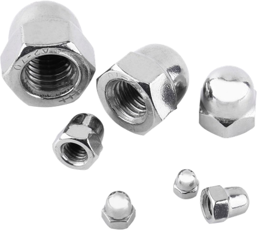 [QUG862] Ecrou hexagonal DIN1587 4 borgne 8mm (100pcs) 2090403035 (DSTK -40%)
