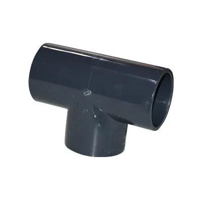 [QUP106] TE PVC  Ø50 GRIS FONCE F/F U930335