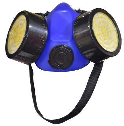 [QUS313] Masque preventif a gaz double cartouche avec filtre 2011209123