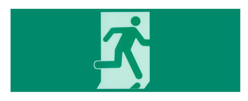 [QUS329] PANNEAU INDICATION PORTE DE SECOURS  330 x 120 mm 1050118008 -25%