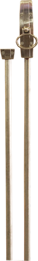 [QUU178] CREMONE CRHOME 135X34 2031201 + TRINGE 1031001001