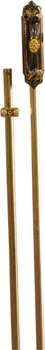 [QUU180] CREMONE DORE 152X34 2031203 + TRINGE 1031001002