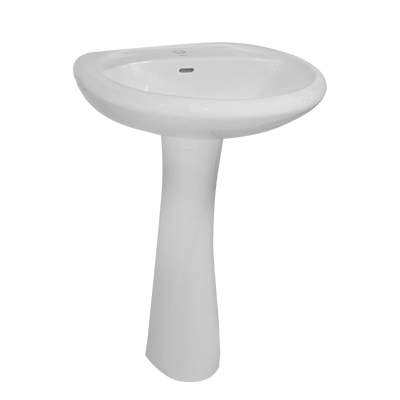 [SNL308] LAVABO AVEC COLONNE  50X51 DP813 BLANC AQUA