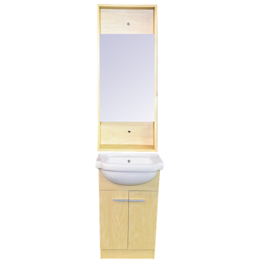 [SNL327] LAVABO MEUBLE + MIROIR (3ELMTS)   50 x 45 x 80 cm 1010301060