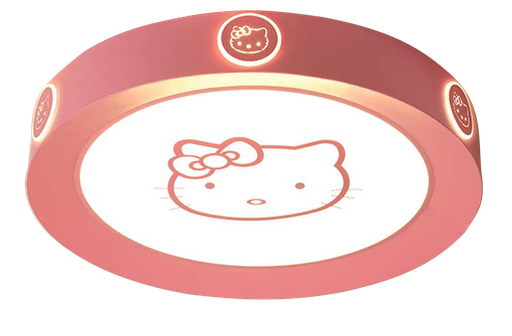 [ELT1176] Plafonnier 3 couleur rose blanc D500mm 6446/500