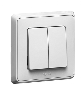 [EGUI442] CARIVA IVOIRE INTERRUPTEUR DOUBLE VA ET VIENT COMPLET 773908