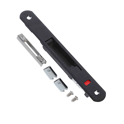 [QUE413] SERREURE PORTE ET FENETRE COULISSANTE L.197 x W.24 mm black color 1031001029