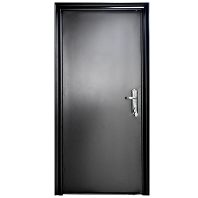 [POD093] PORTE ISO METALLIQUE COMPLET 2050X920MM EXT  NOIRE MAT RIGHT  120° U986275