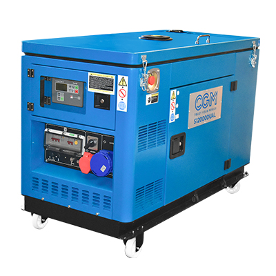 [GEU054] GROUPE ELECTROGENE S12000DUAL ,3000RPM 12KVA 400V OU 9KVA 230V  SANS  INVERSEUR