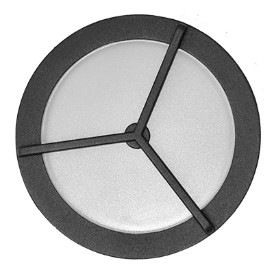 [ELT1435] APPLIQUE ROND LED BLACK L110xW140xH60mm XH1154