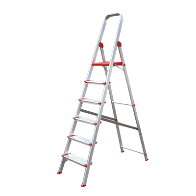[QUG2548] ESCABEAU ALUMINIUM 6MARCHES  STANDART PLUS 6DH 1,35M P 4,50KG 10072 (MXLD JRMX)