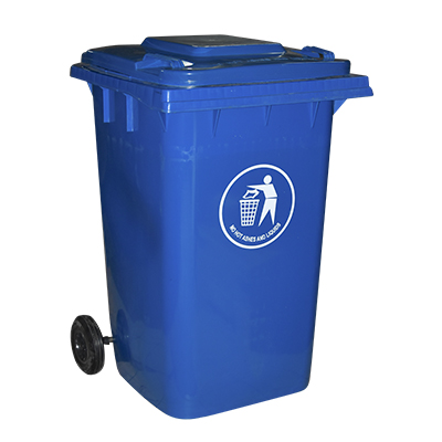 [QUG2574] POUBELLE PLASTIQUE BLEU  360L