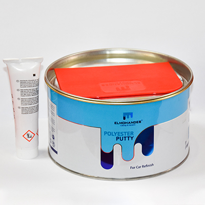 [PAU094] MASTIC POLYESTER PUTTY GREY 1.8KG AVEC DURCISSEUR (ELM) NET