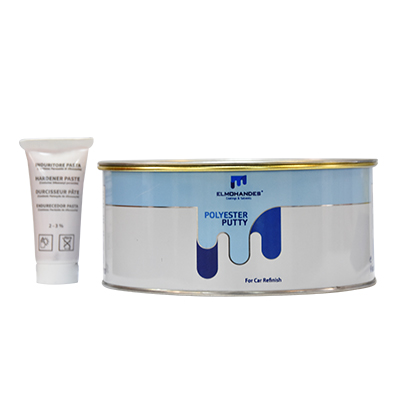 [PAU095] MASTIC POLYESTER PUTTY GREY 1KG AVEC DURCISSEUR (ELM) NET