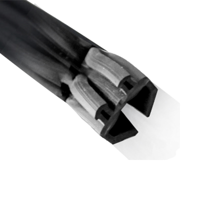 [QUG2585] JOINT  PVC NOIRE POUR FENETRE ET PORTE ALU      1031001024 /M
