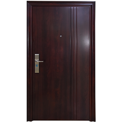 [POM334] PORTE MET OUVERTURE DROITE EXT MARRON F  2050x960MM 120° MAX No. 003  U986294