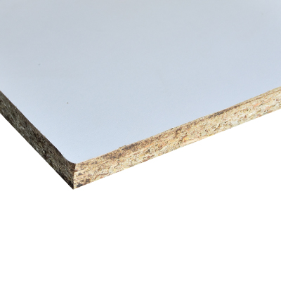 [PLM279] MELAMINE DOUBLE FACE 1220 x 2440 x 18 mm 164 white GLOSSY / SUEDE