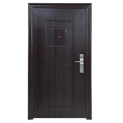 [POM342] PORTE MET OUVERTURE DROITE EXT MARRON 2050X960MM120°MAX NO. 608 U986302