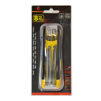 [QUG3110] JEU DE 8 CLES A BILLE PLIANTES (1,5-2-2,5-3-4-5-6-8MM) (ZLTLQ)